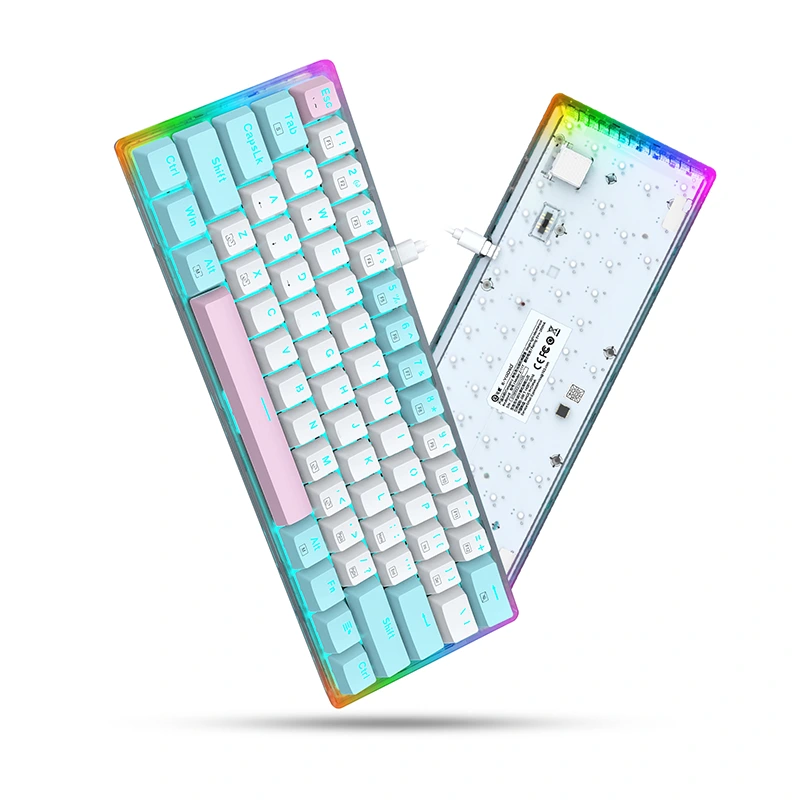 61キー有線ミニメカニカルゲーミングキーボード