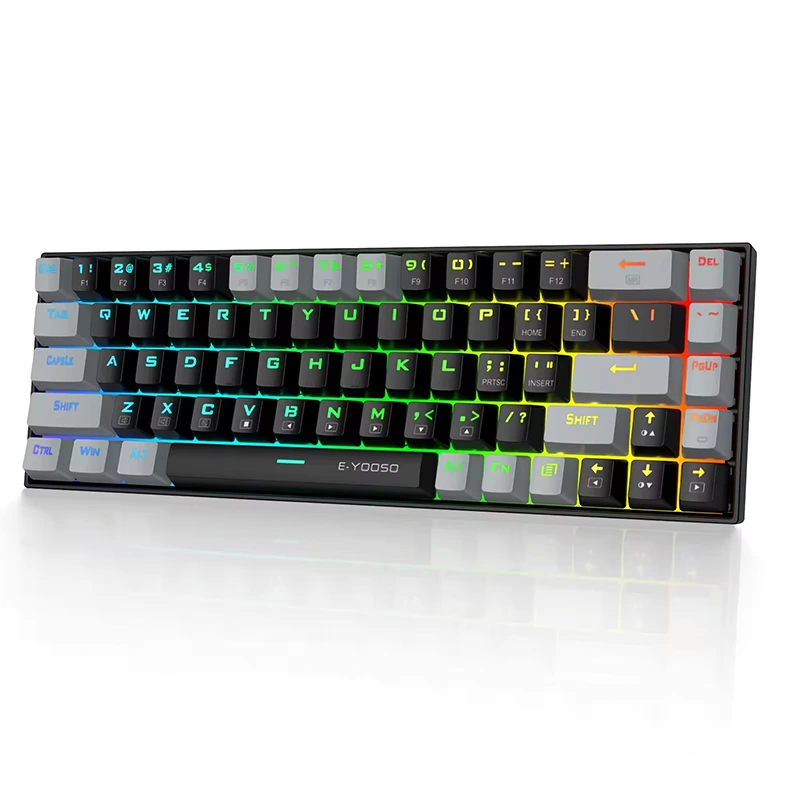 68 キー RGB 有線メカニカル ゲーミング キーボード