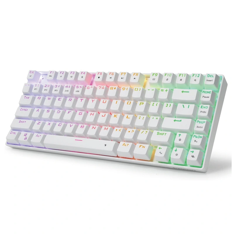 81 キー ワイヤレス Bluetooth 2.4Ghz RGB メカニカル キーボード