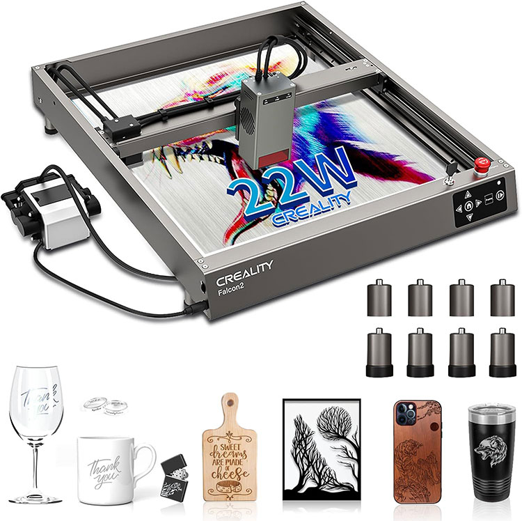 Falcon 22W出力レーザーカッターDIYレーザー彫刻家