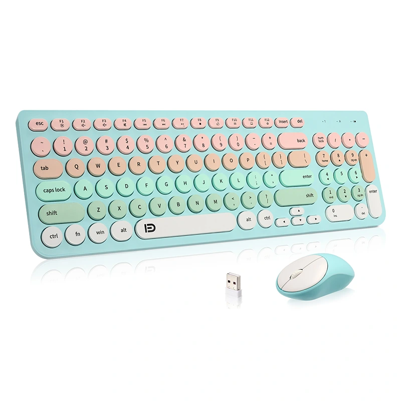 ワイヤレスキーボードとマウスコンボ2.4GHzフルサイズ